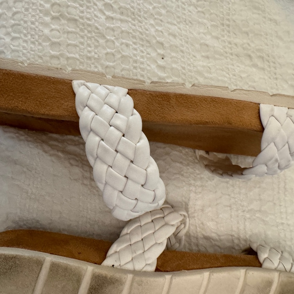 Cliffs by WHITE MOUNTAIN White Braided Double-Strap Slide Sandals - Picture 8 of 14